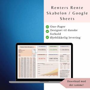 Renters rente excel skabelon